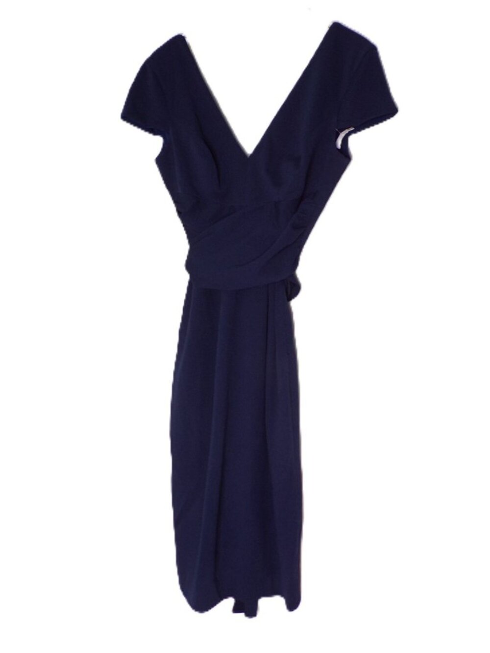 🆕 DRESS THE POPULATION Dana Dress Navy Blue Small 4-6 - Picture 5 of 12